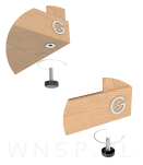 10x Stopki meblowe M6 x 20 mm z mufą wkręcaną M6 - 4