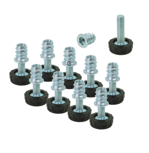 10x Stopki meblowe M6 x 20 mm z mufą wkręcaną M6