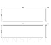 2x Półki do ściany, konsol, wsporników ściennych z płyty w dekorze dębu, 500 x 150 x 18 mm - 2