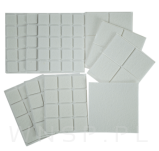 PODKŁADKI FILCOWE POD KRZESŁA, MEBLE, NOGI SAMOPRZYLEPNE ZESTAW 109 SZT BIAŁY FILC - 3