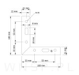 Noga meblowa Kwiat 13 cm, czarny mat - 8