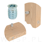 Mufa wkręcana M8 x 20 mm - 7