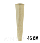 Noga dębowa prosta stożek 45 cm, surowa - 4