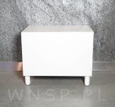 Nóżka bukowa biała 20 cm, walcowa 45 mm z blachą - 5