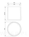 Ślizgacz ochronny PVC okrągły na nogę Ø 30 mm czarny - 3