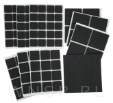 PODKŁADKI FILCOWE POD KRZESŁA, MEBLE, NOGI SAMOPRZYLEPNE ZESTAW 109 SZT CZARNY FILC - 3