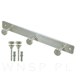 Wieszak z 3 uchwytami, haczyk, stal nierdzewna, przykręcany - 5