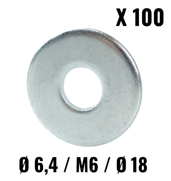 Podkładka M6, 6.4 / 18 / 1.5 - DIN 9021