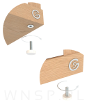 10x Stopki meblowe M6 x 20 mm z mufą wkręcaną M6 - 2