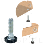 Regulatory, 10 sztuk nóżki, stopka meblowa M8 X 30 mm - 3