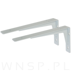 2x Wsporniki wzmocnione, konsola do półki ściennej, wiszącej 30 x 15 cm - 5