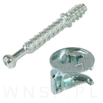 Złącze meblowe mimośrodowe zaczep 34 mm, komplet złącza do mebli 1000 kpl. - 3