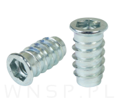 M8 X 24 mm- Mufa wkręcana do drewna - 2