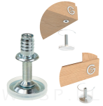 Stopka meblowa M10 X 60 mm z gniazdem do mebli - 5