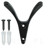 Haczyk Pisa typ V, wieszak podwójny, czarny - 4