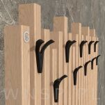 Haczyk Pisa typ V, wieszak podwójny, czarny - 7