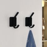 Haczyk podwójny, uchwyt, wieszak stal nierdzewna, mosiądz samoprzylepny - 7