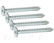 Wkręt HWI 6,3 X 90 mm, SW4, ocynk biały - 2