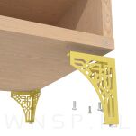 Noga meblowa Paski 13 cm, mosiądz - 5