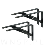 Wspornik 2 sztuki, konsola do półki ściennej, wiszącej 250 x 200 x 25 mm - 8