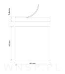 Podkładki filcowe 45 X 45 brąz (100 szt.) - 2