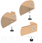 Stopka meblowa 10 sztuk, M6 X 31,5 mm z gniazdem do mebli - 5