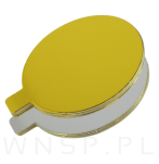 Podkłady pod monoporcje 50 sztuk Ø 8 cm okrągły, dekoracja na urodziny sztywna tektura złote/srebrny - 2