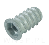 M8 X 22 mm - Mufa wkręcana z kołnierzem do drewna - 3