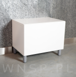 Nóżka bukowa szary mat 10 cm, walcowa 45 mm z blachą - 11