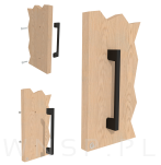 Uchwyt meblowy Wide 128 mm czarny - 6