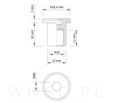 M10 x 16 MM, Nakrętka ericsona, stal nierdzewna - 3
