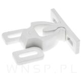 Zatrzask rolkowy do mebli, 2 elementowy, tworzywowy - 7