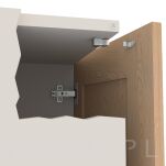 Zatrzask rolkowy do mebli, 2 elementowy, tworzywowy - 4