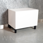 Nóżka bukowa czarna 15 cm, walcowa 45 mm z blachą - 12