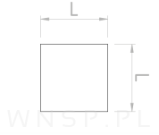 Podkładki filcowe  30 X 30 biały (6 szt.) - 2