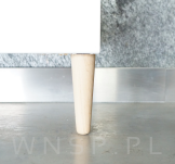 Noga dębowa prosta UNIQ 45 CM z blachą montażową - 4