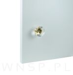 Uchwyt kryształ - diament 30 mm, złota podstawa - 5