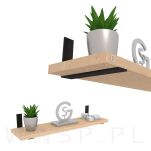 Wspornik do półki meblowej LOFT 250 x 180 x 40 mm - 5