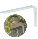 Wspornik do półki ściennej 2 sztuki 400 x 280 mm, biały - 4