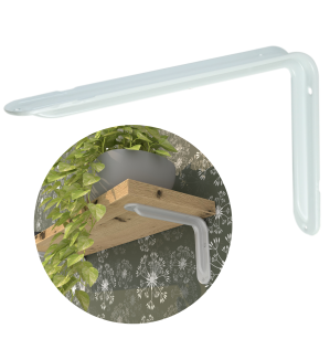 Wspornik do półki ściennej 400 x 280 mm, biały