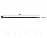 Opaski zaciskowe kablowe 3,6 x 250 mm trytytki, trytki czarne zestaw 100 szt. - 2