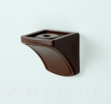 Kątownik pojedynczy 24 X 24 mm tworzywowy ciemny brąz - 9