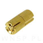 Zawias cylindryczny Ø 12 mm, do stołu, drzwi meblowych, mosiądz - 5