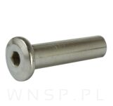 M4 X 20 mm, nakrętka Ericson płaska, stal nierdzewna - 2