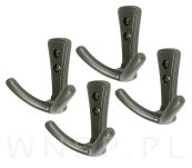 Haczyk typ Kotwica, wieszak podwójny, ciemny szary - 3