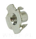 Nakrętka pazurkowa wbijana M6 X 9 mm kłowa 50 sztuk, wbijana do drewna - 5