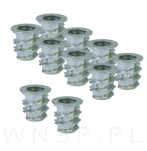 M5 X 10 mm - Nakrętka mufa do drewna typ DC - 7