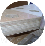 Mocne złącze podwójne 100 sztuk M6 do mebli Ø 35 połączenie do blatów 180 stopni - 8