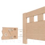 100 x Kołek drewniany bukowy meblowy Ø 8 x 40 mm - 5
