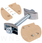 Mocne złącze podwójne 4 sztuki M8 do mebli Ø 40, połączenie blatów 180 stopni - 7